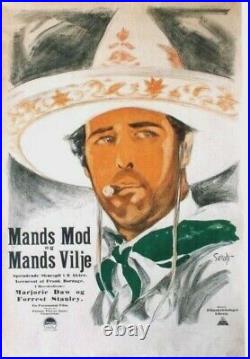 Original vintage poster MEN'S CURAGE & MEN'S WILL FILM c. 1915