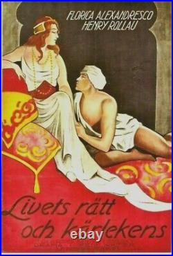 Original vintage poster THE BLOOD OF ALLAH ORIENTAL FILM 1922