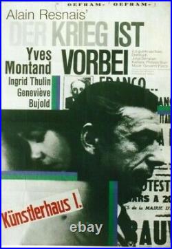 Original vintage poster THE WAR IS OVER FILM 1966 SPANISH CIVIL WAR
