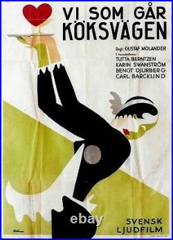 Original vintage poster WE LIKE TO COOK SWEDISH FILM COMEDY 1932