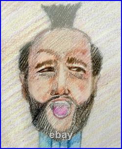 PEZ Dispenser Drawing Art Print Mr T By Simon Udell Plexiglass 8.5x11 VTG