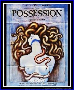 POSSESSION A. Zulawski 4x6 ft Vintage French Grande Movie Poster Original 1981