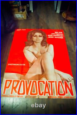 PROVOCATION Sexploitation French Vintage Movie Poster Original 1972