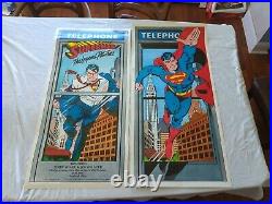 Pair Of Vintage 1988 Superman The Legend Returns 2-sided Movie Posters, 18 X37