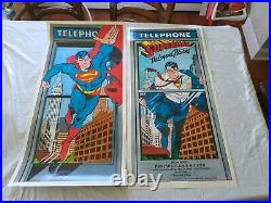 Pair Of Vintage 1988 Superman The Legend Returns 2-sided Movie Posters, 18 X37