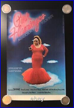 Pink Flamingos 1972 Movie Poster vintage John Waters