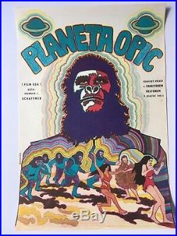 Planet of the Apes Original Unfolded 1970 Czech vintage film movie poster
