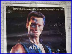 Poster 1985 Commando Arnold Schwarzenegger super rare original vintage 1 sheet