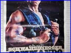 Poster 1985 Commando Arnold Schwarzenegger super rare original vintage 1 sheet