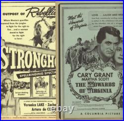 Poster Movie Theatre Broadside Set Lot Vintage Original Set of 10 Different Old