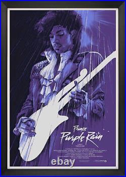 Prince In Purple Rain Framed Classic Movie Reprint