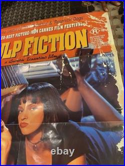 Pulp Fiction Original Movie Poster Tarantino Uma Thurman Vintage