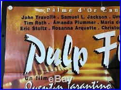 Pulp Fiction Original/Vintage Movie Poster French (1994) 47 x 63 LARGE EX