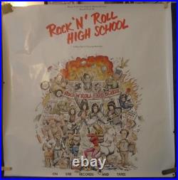 RAMONES ROCK'N' ROLL HIGH SCHOOL WILLIAM STOUT ORIGINAL VINTAGE movie poster
