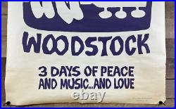 RARE 1969 ORIGINAL WOODSTOCK ARNOLD SKOLNICK Iconic Framed Concert Movie Poster