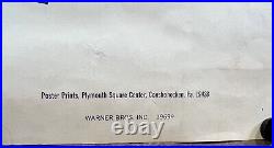 RARE 1969 ORIGINAL WOODSTOCK ARNOLD SKOLNICK Iconic Framed Concert Movie Poster