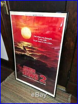 RARE 1978 Vintage JAWS 2 Original MOVIE Teaser POSTER Red Sea STYLE B 27x41 Film