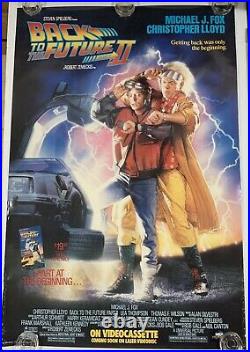 RARE Back To The Future 2 Vintage Movie Poster (1989) 40x26 Original Not Repro