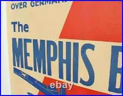 RARE Orig Vtg 1944 The MEMPHIS BELLE Movie Poster (with Pilot Robert Morgan)