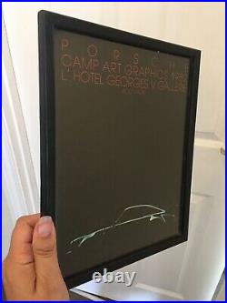 RARE Porsche Car Vintage Poster 1982 Camp Gallerie L' Hotel Georges Picture