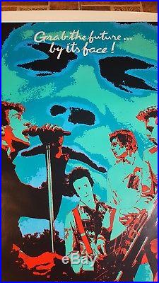 RARE ROLLED! Vintage THE CLASH in Rude Boy Movie Music Poster Rock n Roll 27x41