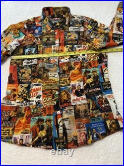 RARE Unbreakable Evolution Collage Vintage Movie Posters Print Blouse Medium