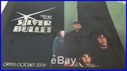 RARE VINTAGE 1985 Stephen King's SILVER BULLET Large Mylar Adv Lightbox Poster
