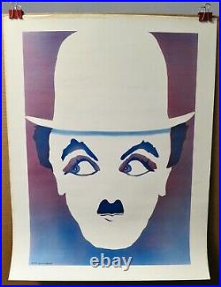 RARE Vintage 1978 Charlie Chaplin Poster Dennis Green Movie