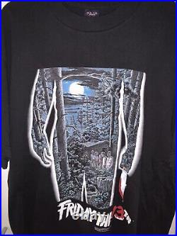 RARE Vintage Friday the 13th Horror Movie Poster Shirt