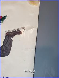 RARE Vintage IBM PC 1981 Charlie CHAPLIN POSTER LARGE Seasons Greetings COMPUTE