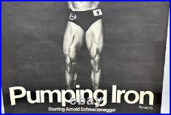 RARE! Vintage ORIGINAL 1977 PUMPING IRON ARNOLD SCHWARZENEGGER Movie Poster
