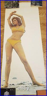 RARE Vintage Original Raquel Welch Life Size Poster by Terry O'Neill 24W x 59H