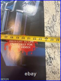 RARE Vintage ZOMBIETHON Video Promo Poster Slasher Horror Splatter Gore Zombies