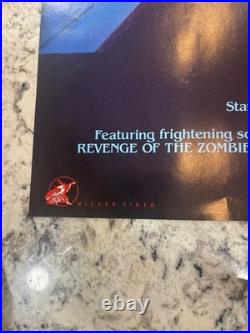 RARE Vintage ZOMBIETHON Video Promo Poster Slasher Horror Splatter Gore Zombies