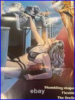 RARE Vintage ZOMBIETHON Video Promo Poster Slasher Horror Splatter Gore Zombies
