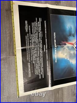 RARE Vtg Original Large Movie Poster 41x27 1978 Superman Reeve Sheet 78001