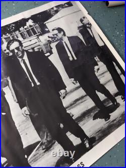 RARE! XL Vintage Reservoir Dogs Black & White Movie Poster 54x38, Printed in UK