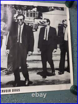 RARE! XL Vintage Reservoir Dogs Black & White Movie Poster 54x38, Printed in UK