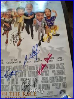 RAT RACE-JOHN CLEESE CAST SIGNED-THE MOVIE POSTER-vintage-withCOA ekim