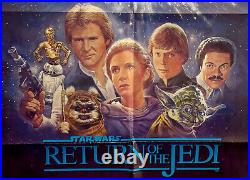 RETURN OF JEDI re-issue (1985) RARE VINTAGE ORIG One Sheet Movie Poster