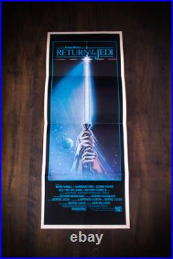RETURN OF THE JEDI Star Wars Us Insert Vintage Movie Poster Original 1983