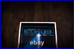 RETURN OF THE JEDI Star Wars Us Insert Vintage Movie Poster Original 1983