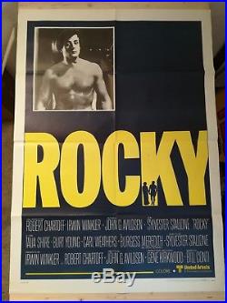 ROCKY 1976 Original Movie Poster 39x55 2Sh Italian RARE Stallone Vintage Boxe