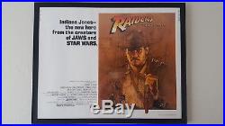 Raiders Of The Lost Ark1981 Original Vintage Half Sheet Movie Poster Very Rare