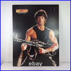 Rambo First Blood Part 2 Vintage Block Mounted Movie Poster 80cm X 60cm