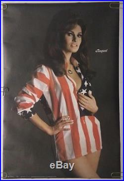 Raquel Welch Original Vintage Poster USA Flag Sexy Pin-up 70's Movie Star Retro