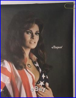 Raquel Welch Original Vintage Poster USA Flag Sexy Pin-up 70's Movie Star Retro