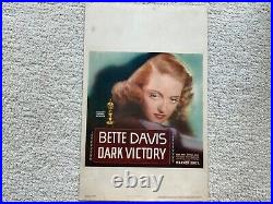 Rare Classic Vintage Original Movie Poster Dark Victory (1939) Bette Davis