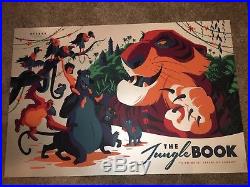 Rare Disney Movie Poster Jungle Book Variant Official Print Tom Whalen Vintage