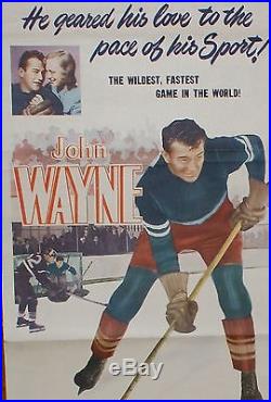 Rare John Wayne Poster Insert Idol Of The Crowds Vintage Movie Hard To Find